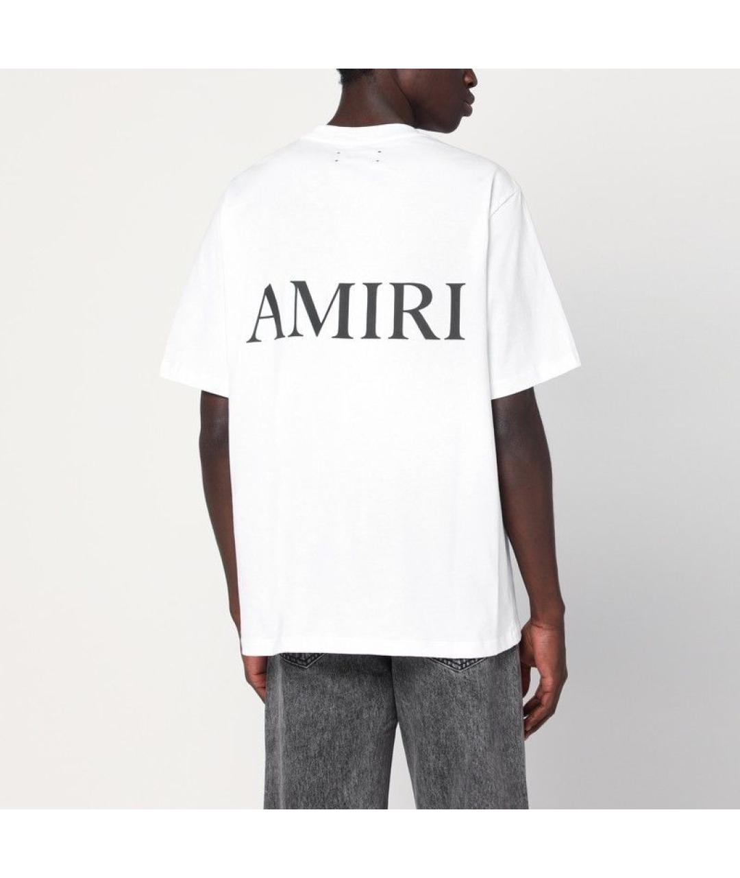 AMIRI Белая хлопковая футболка, фото 3