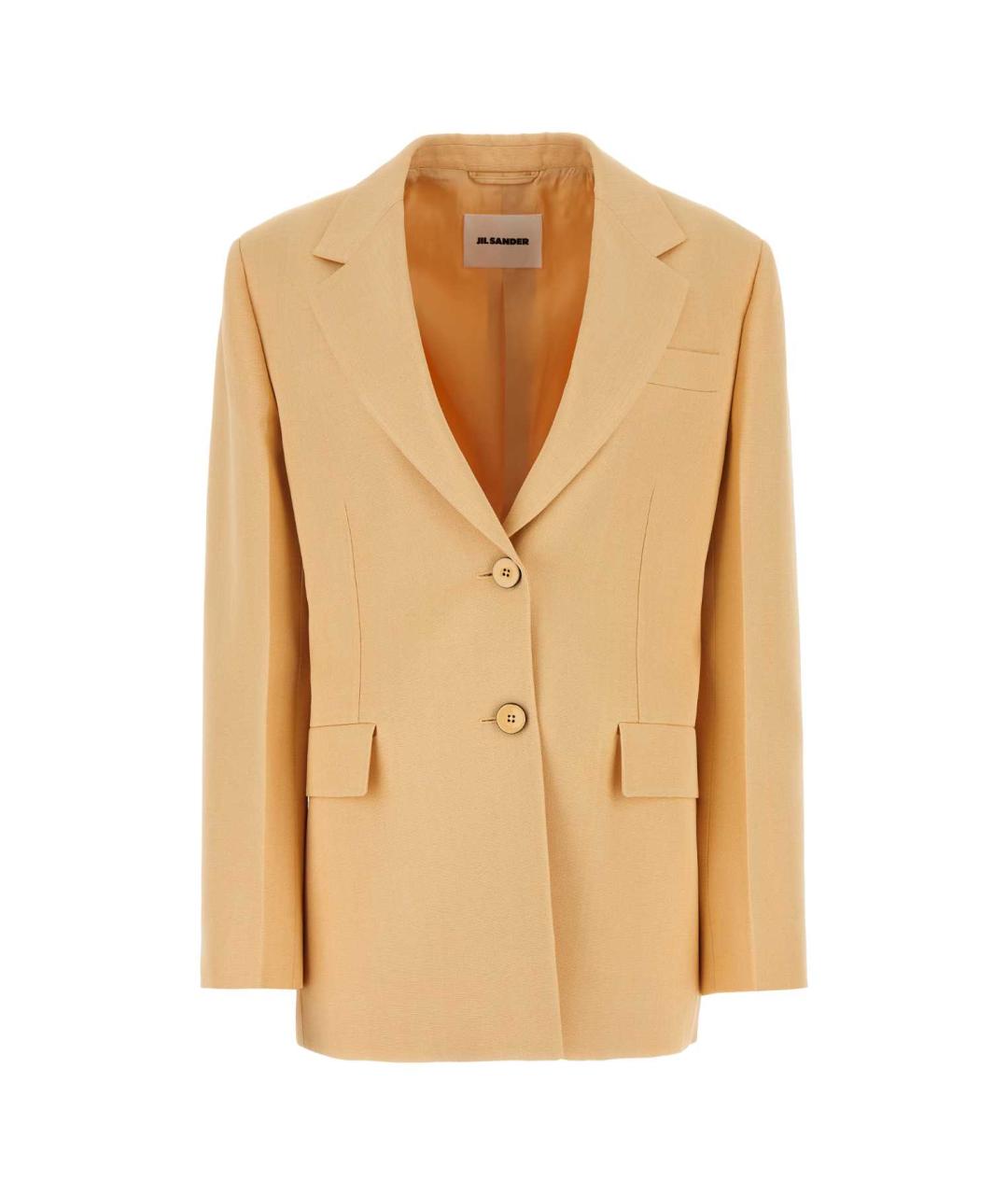 JIL SANDER Оранжевый вискозный жакет/пиджак, фото 1