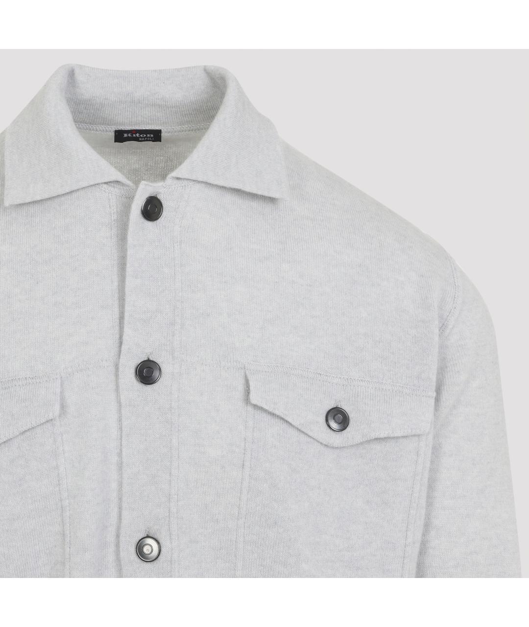 KITON Серая кашемировая куртка, фото 4