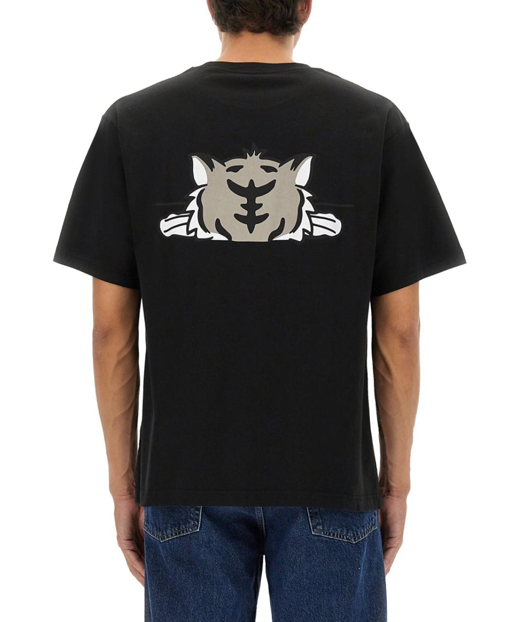 KENZO Черная хлопковая футболка, фото 4