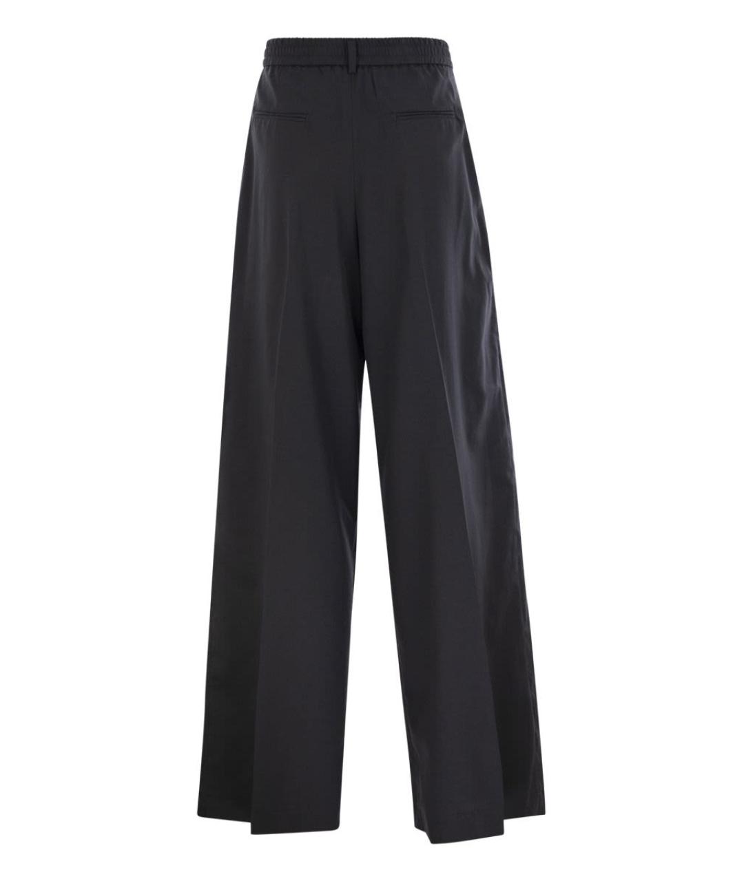 PT TORINO Антрацитовые хлопковые прямые брюки, фото 2