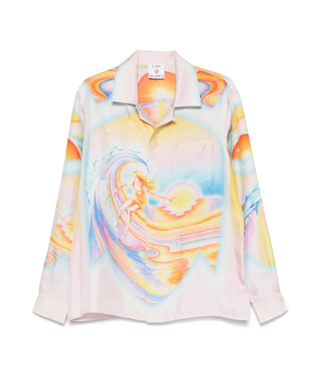 CASABLANCA Мульти шелковая рубашка, фото 1