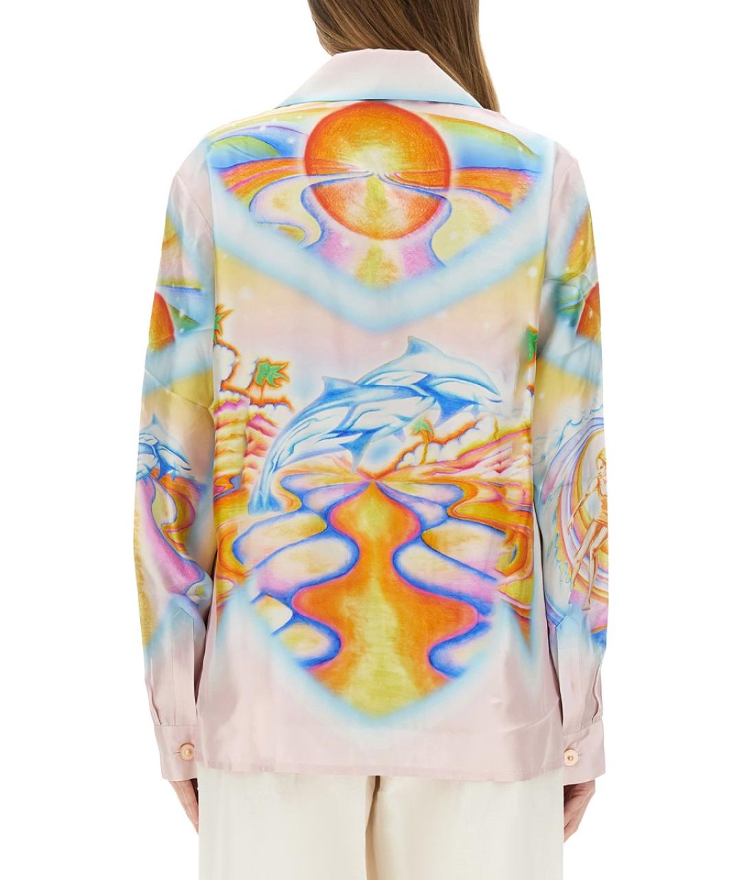 CASABLANCA Мульти шелковая рубашка, фото 4