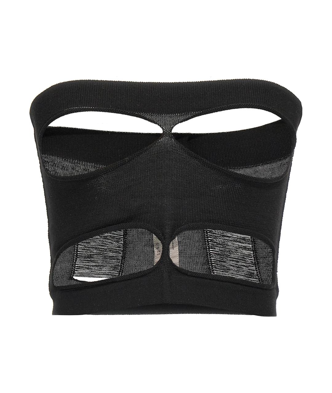 RICK OWENS Черная шерстяная майка, фото 1