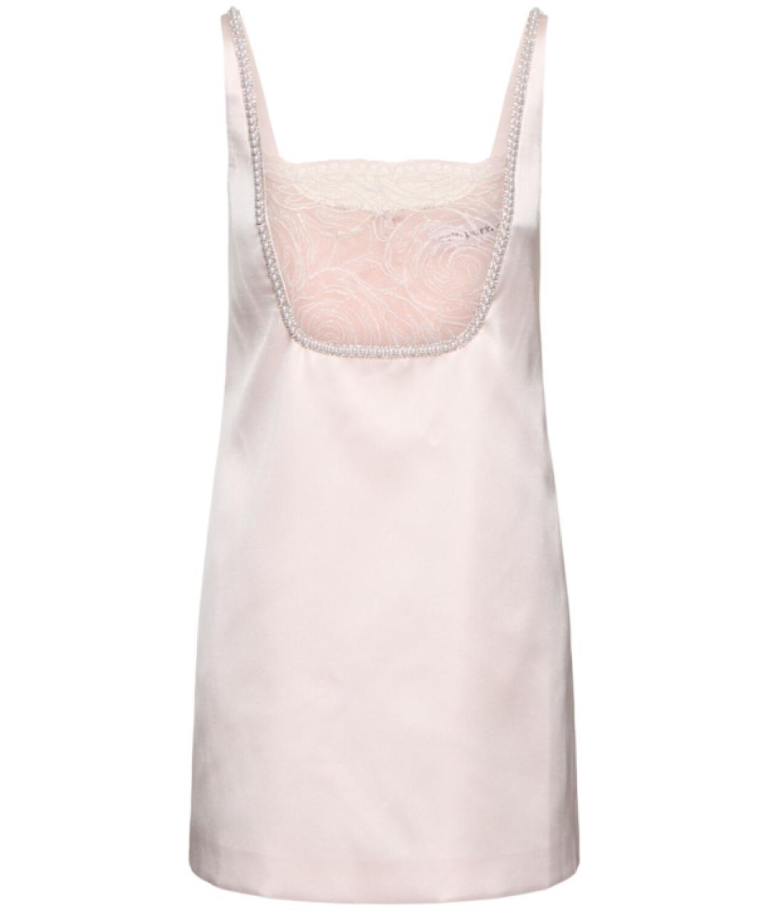 SELF-PORTRAIT Розовое повседневное платье, фото 1