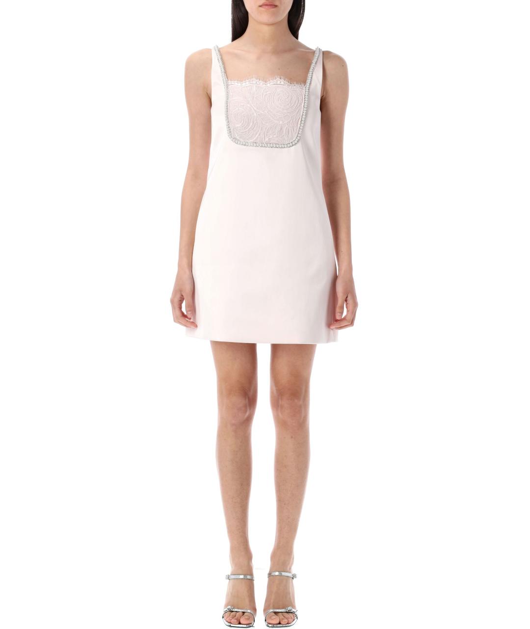 SELF-PORTRAIT Розовое повседневное платье, фото 2