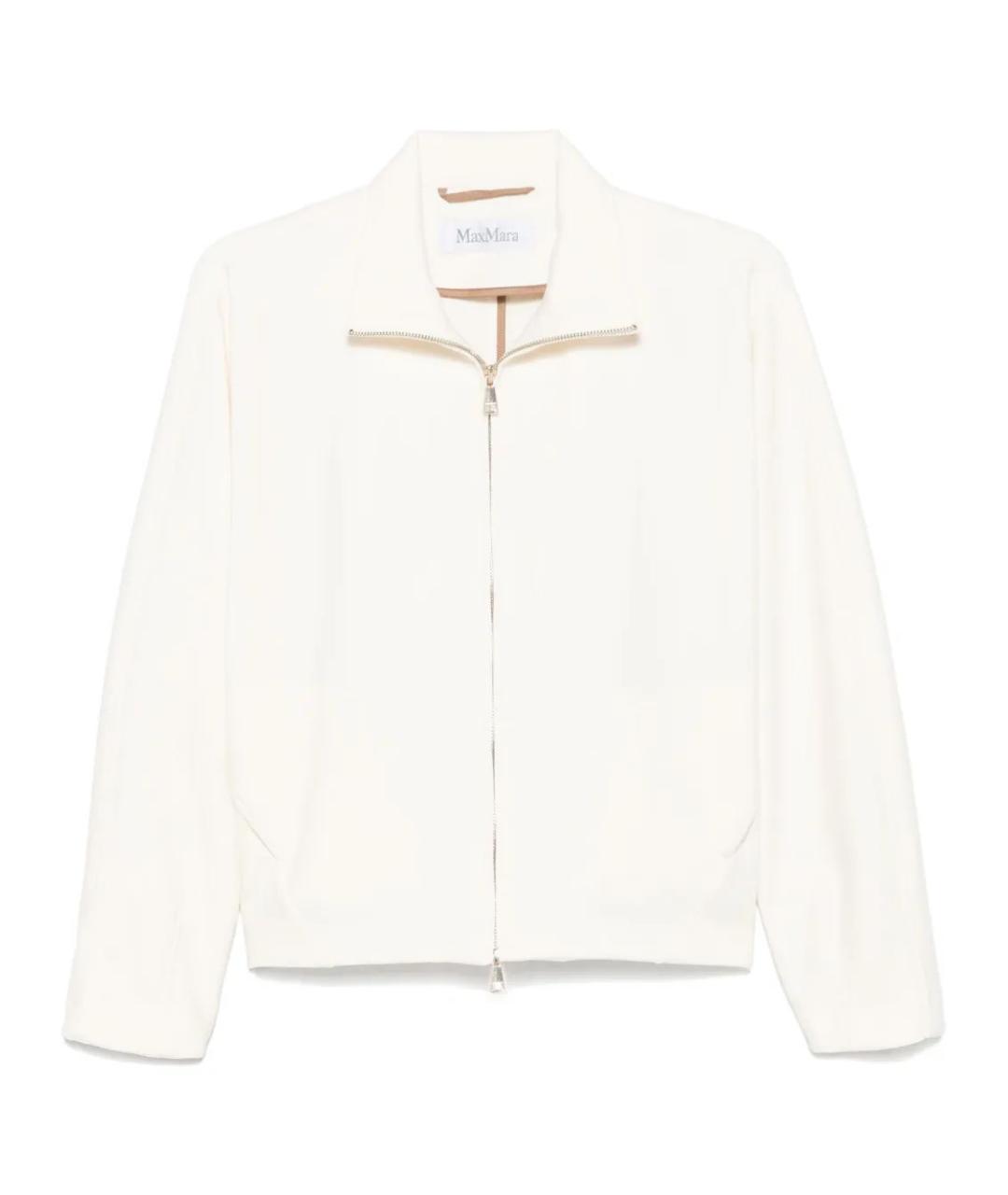 MAX MARA Белая полиамидовая куртка, фото 1