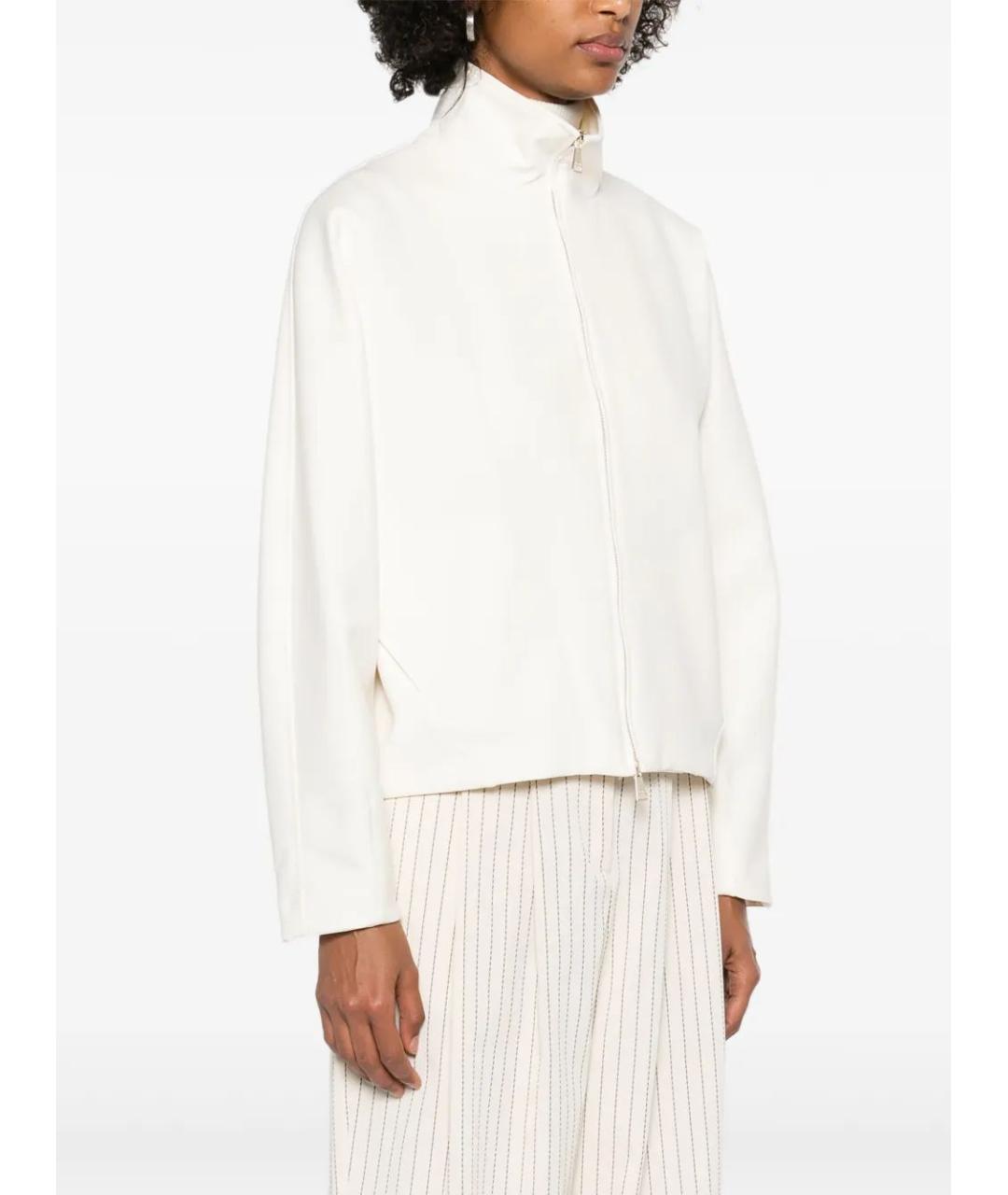 MAX MARA Белая полиамидовая куртка, фото 3