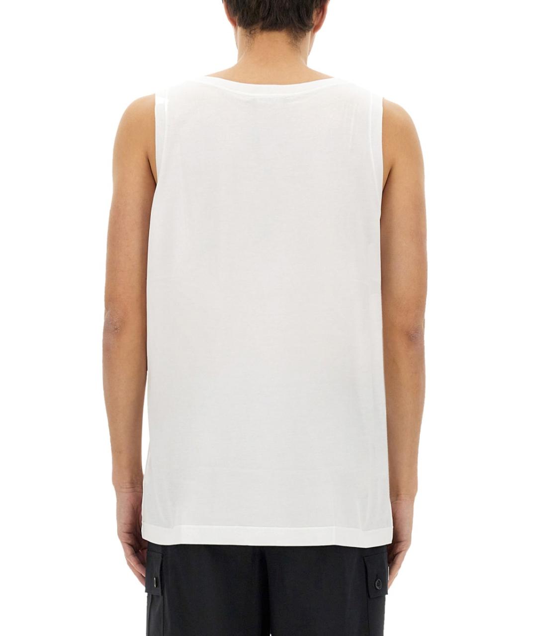 DOLCE&GABBANA Белая хлопковая майка, фото 3