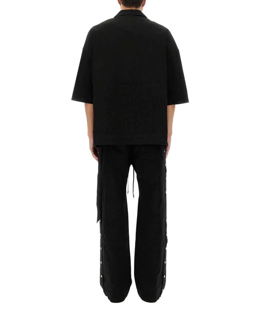 RICK OWENS DRKSHDW Черная хлопковая кэжуал рубашка, фото 4