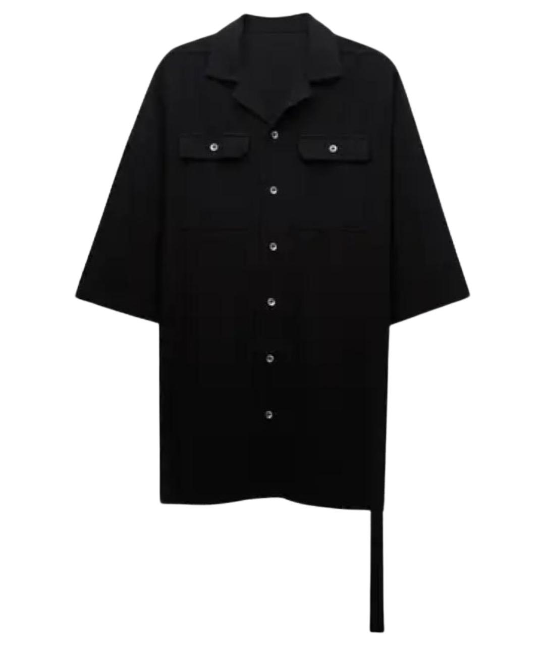 RICK OWENS DRKSHDW Черная хлопковая кэжуал рубашка, фото 1