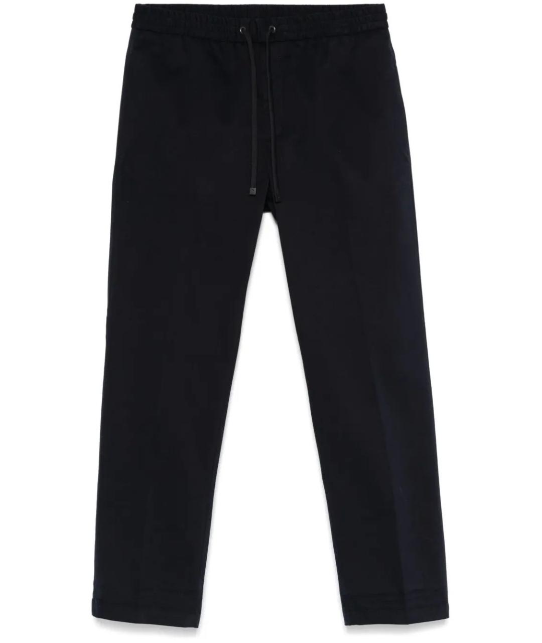MONCLER Синие хлопковые повседневные брюки, фото 1