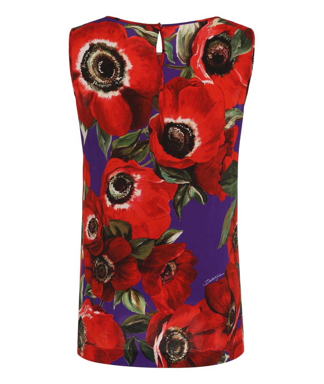 DOLCE&GABBANA Мульти шелковая блузы, фото 2