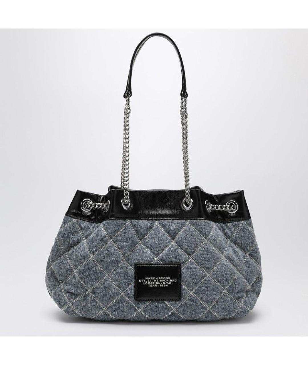 MARC JACOBS Синяя хлопковая сумка через плечо, фото 2