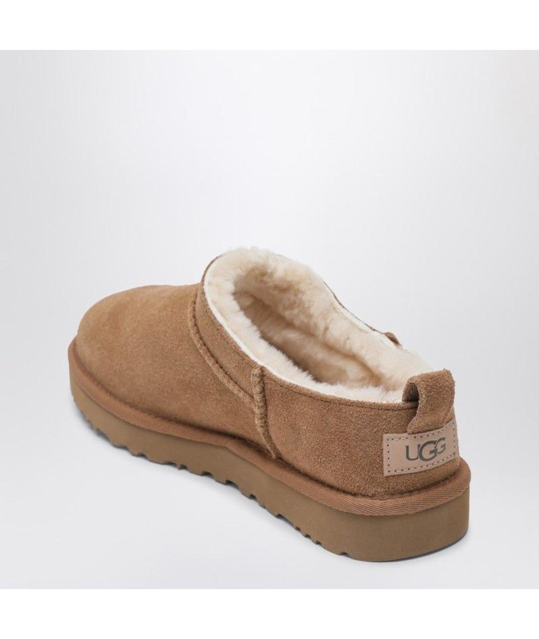 UGG AUSTRALIA Коричневые замшевые ботинки, фото 3