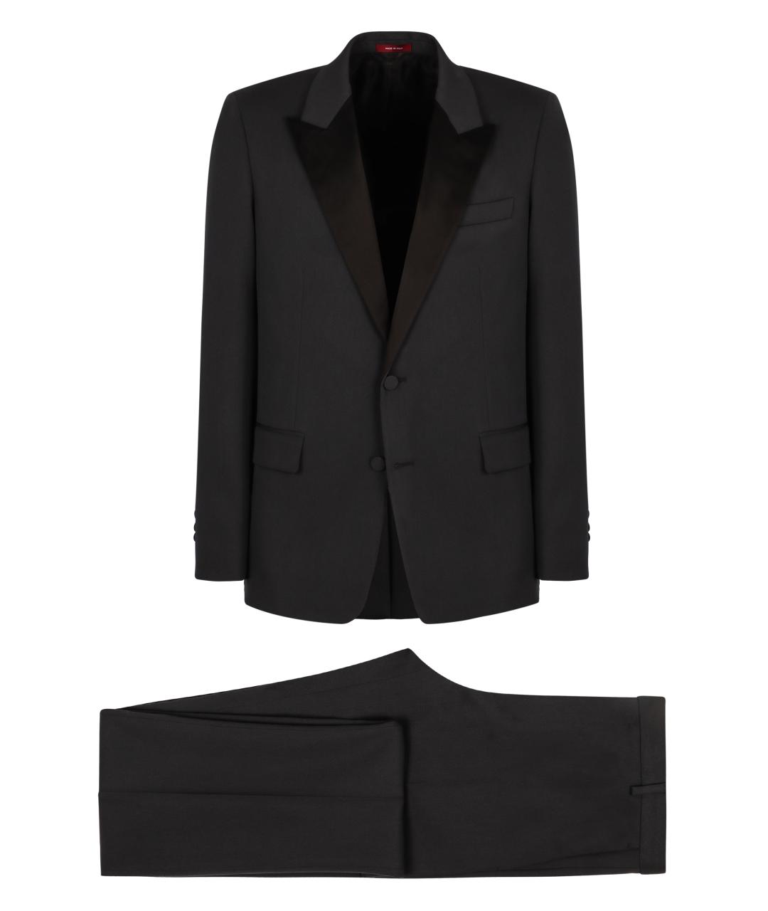 GUCCI Антрацитовый классический костюм, фото 1