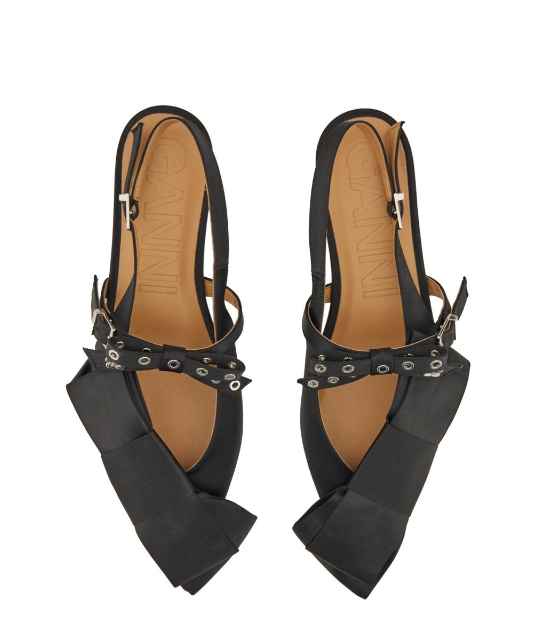 GANNI Черные балетки, фото 5