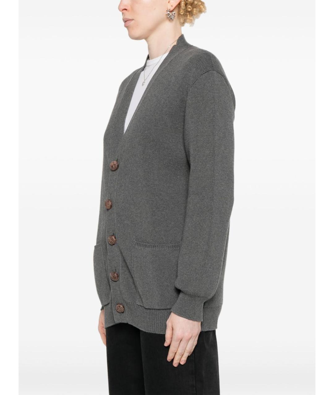 GOLDEN GOOSE DELUXE BRAND Серый хлопковый джемпер / свитер, фото 2