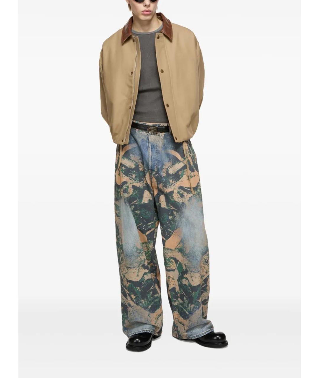 ACNE STUDIOS Мульти хлопковые повседневные брюки, фото 2