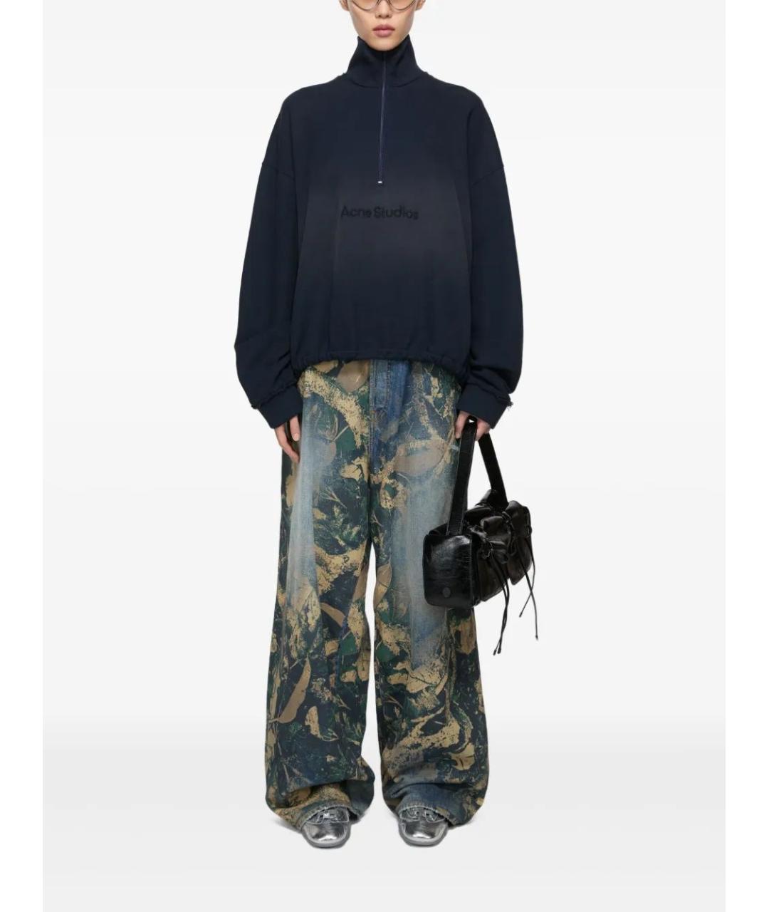 ACNE STUDIOS Мульти хлопковые повседневные брюки, фото 3