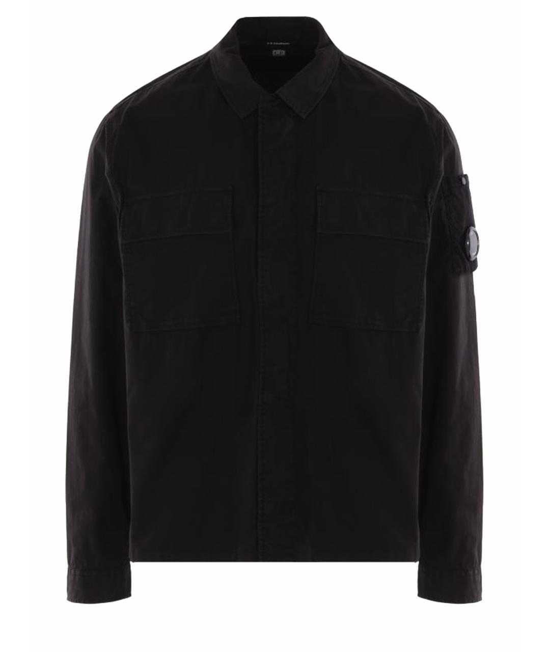 CP COMPANY Черная хлопковая кэжуал рубашка, фото 1