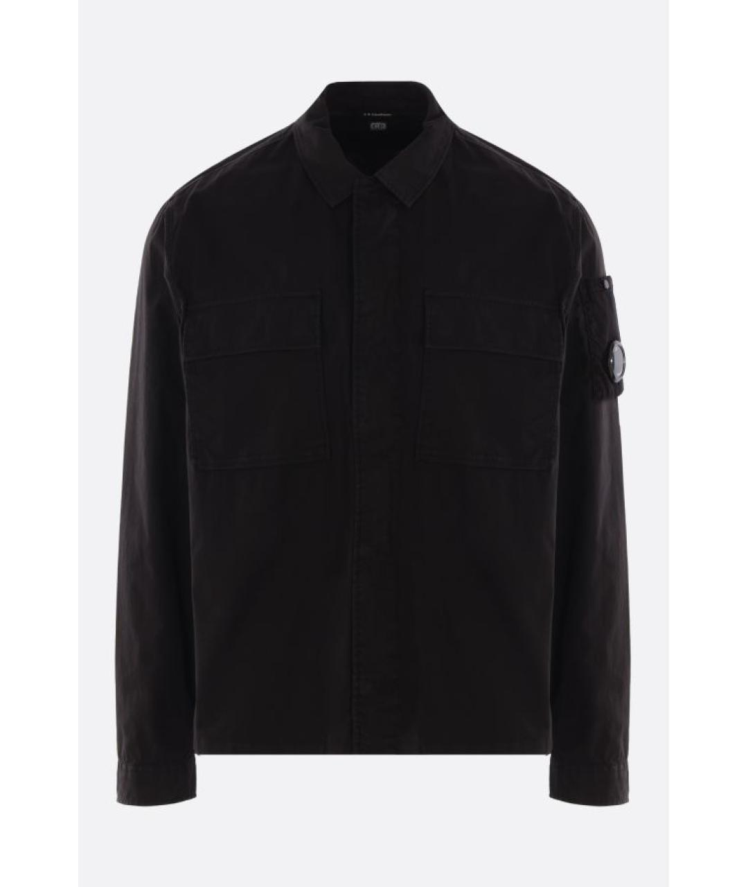 CP COMPANY Черная хлопковая кэжуал рубашка, фото 4
