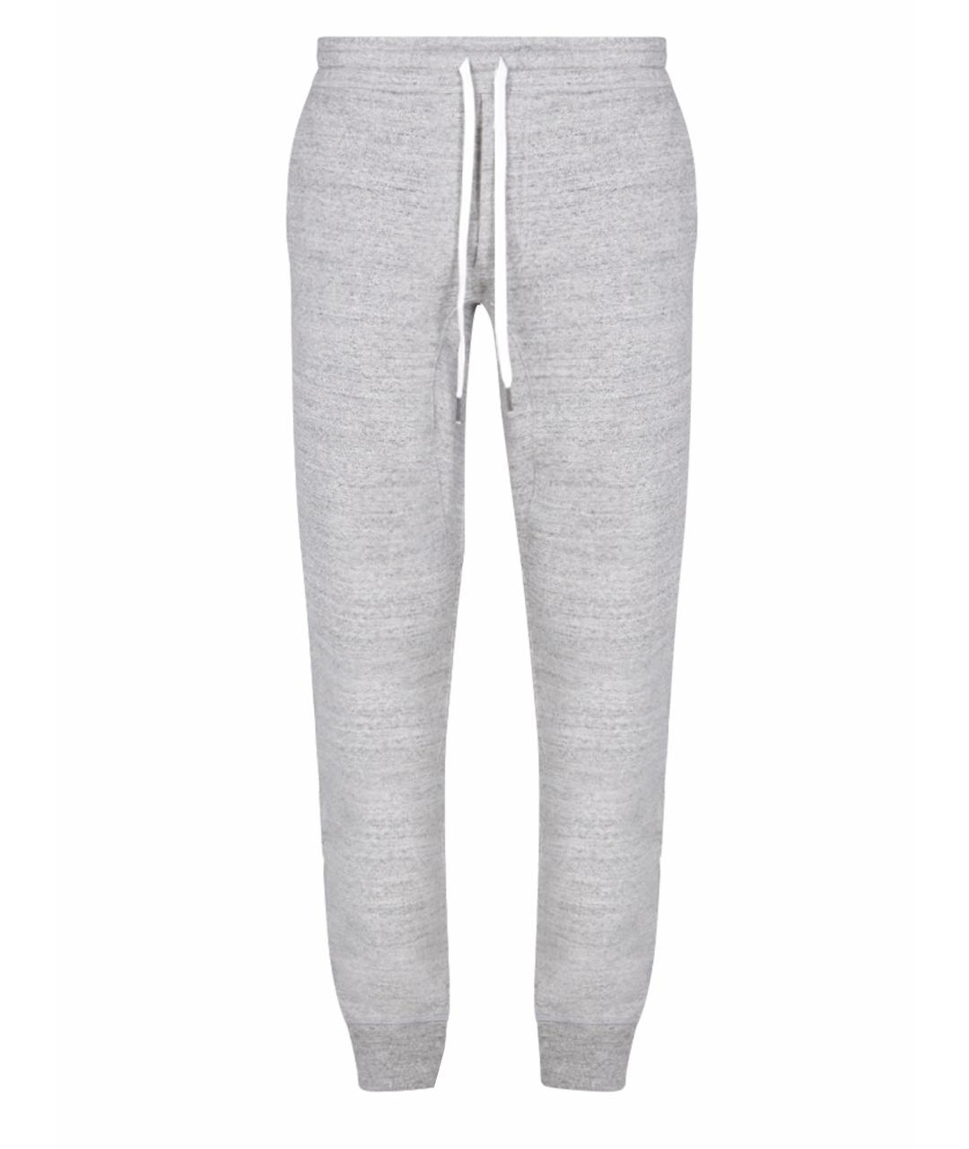 TOM FORD Серые хлопковые повседневные брюки, фото 1