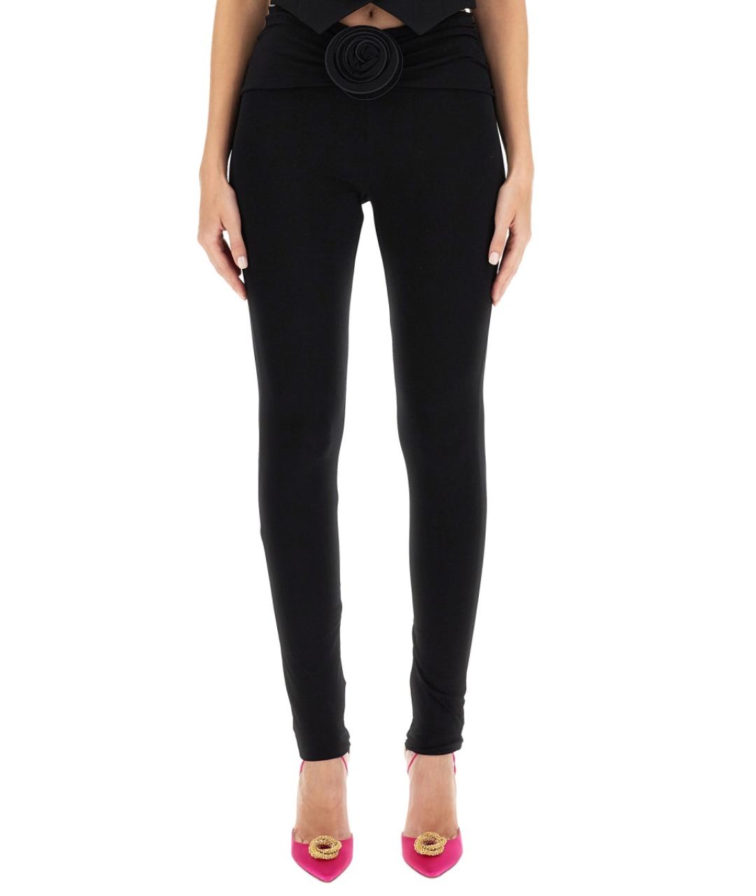 MAGDA BUTRYM Черные вискозные брюки узкие, фото 5