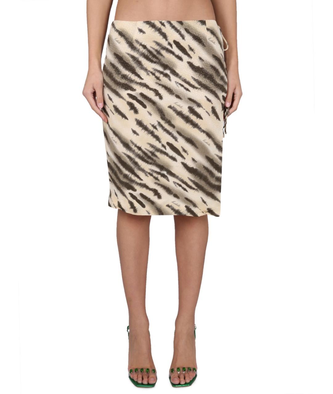 ROTATE Мульти вискозная юбка миди, фото 5