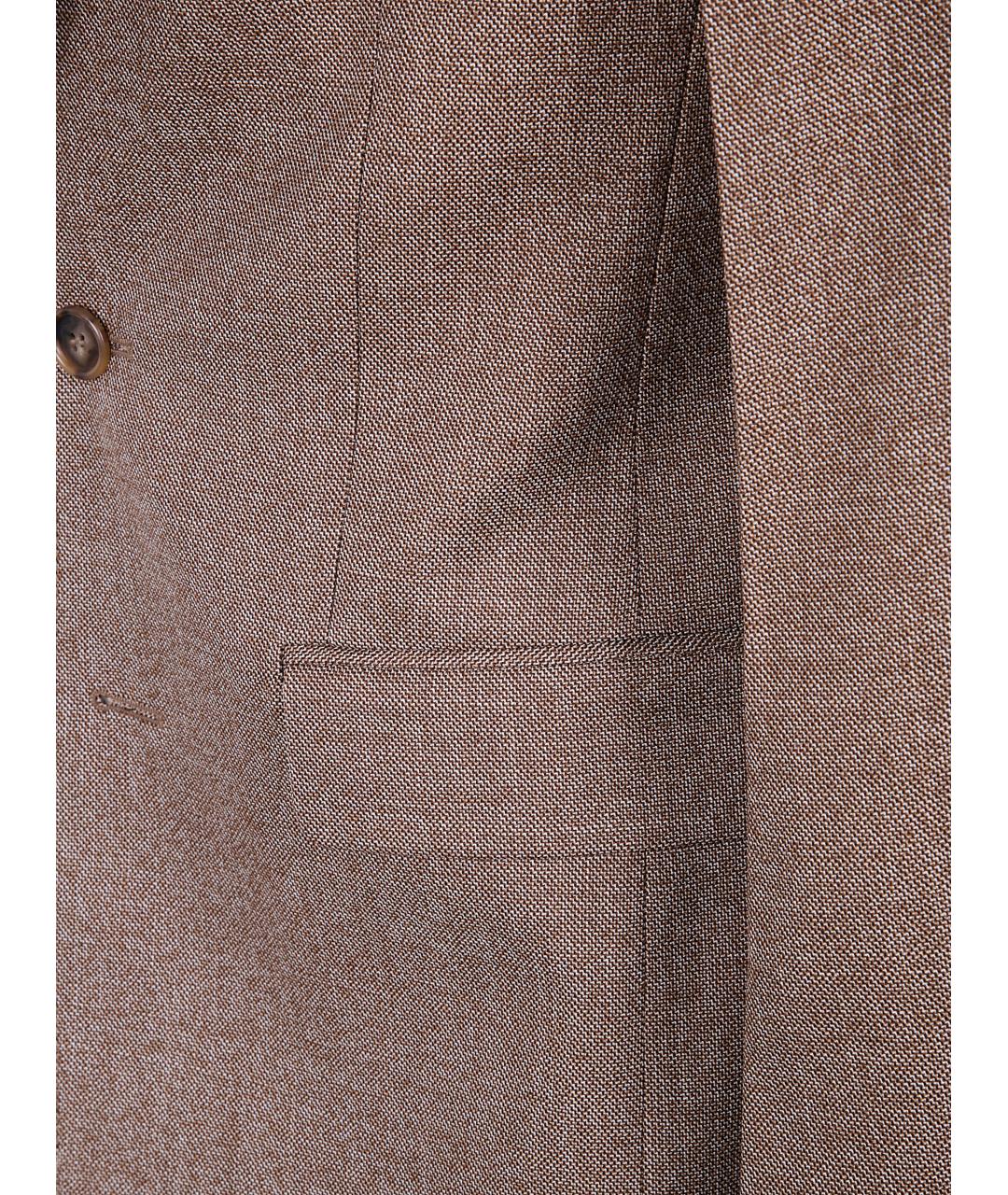 MM6 MAISON MARGIELA Коричневый шерстяной жакет/пиджак, фото 3