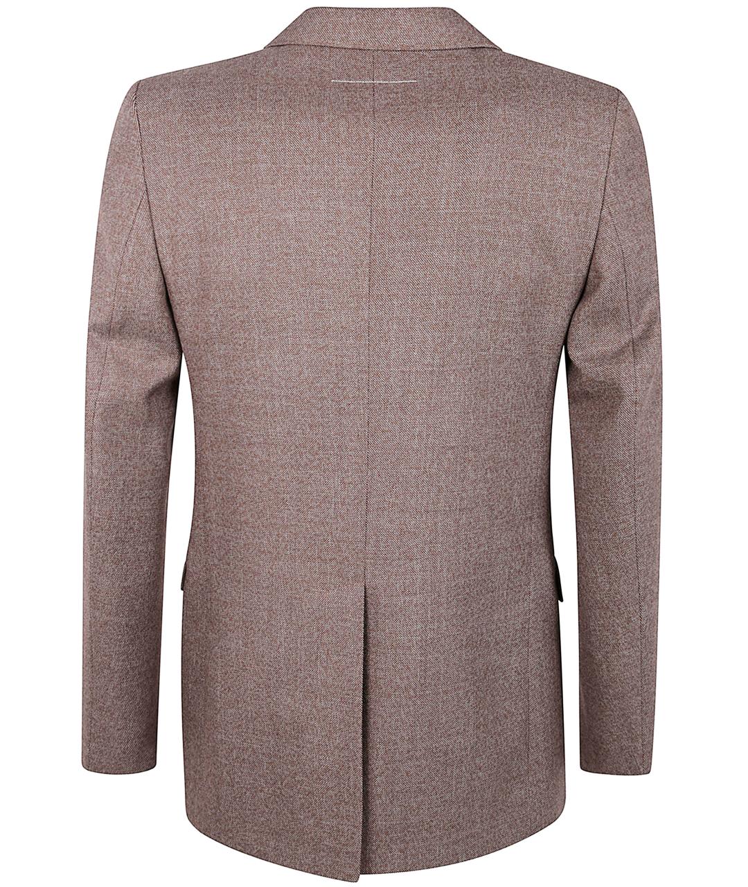 MM6 MAISON MARGIELA Коричневый шерстяной жакет/пиджак, фото 2