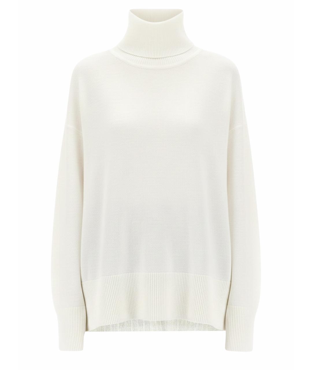 BOTTEGA VENETA Белый шерстяной джемпер / свитер, фото 1