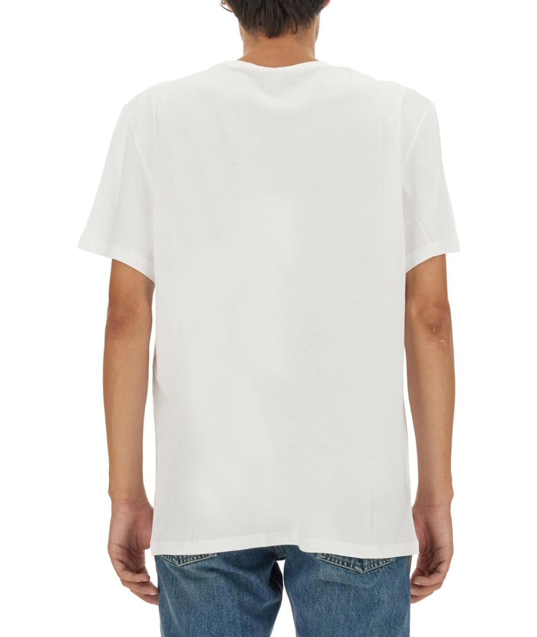 ALEXANDER MCQUEEN Белая хлопковая футболка, фото 5