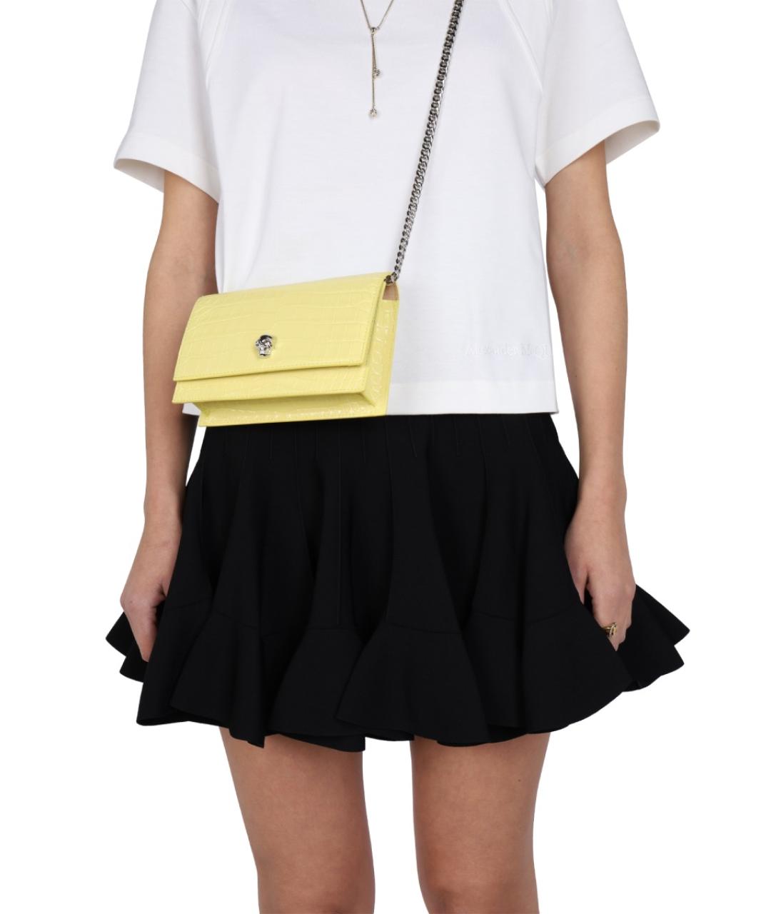 ALEXANDER MCQUEEN Белая хлопковая футболка, фото 5