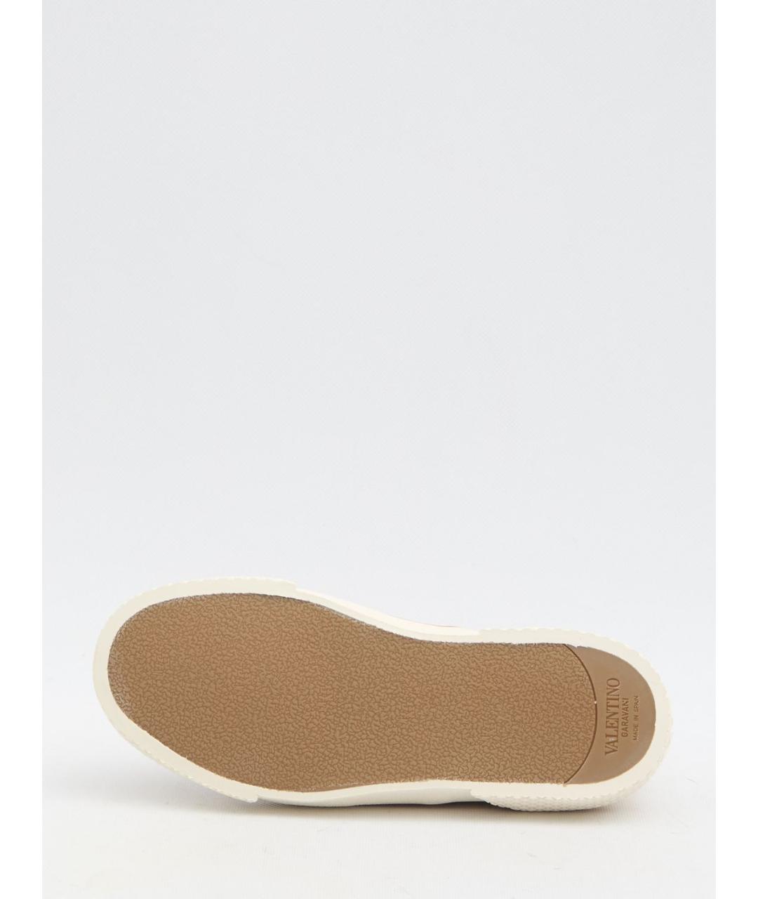 VALENTINO Мульти кожаные низкие кроссовки / кеды, фото 4