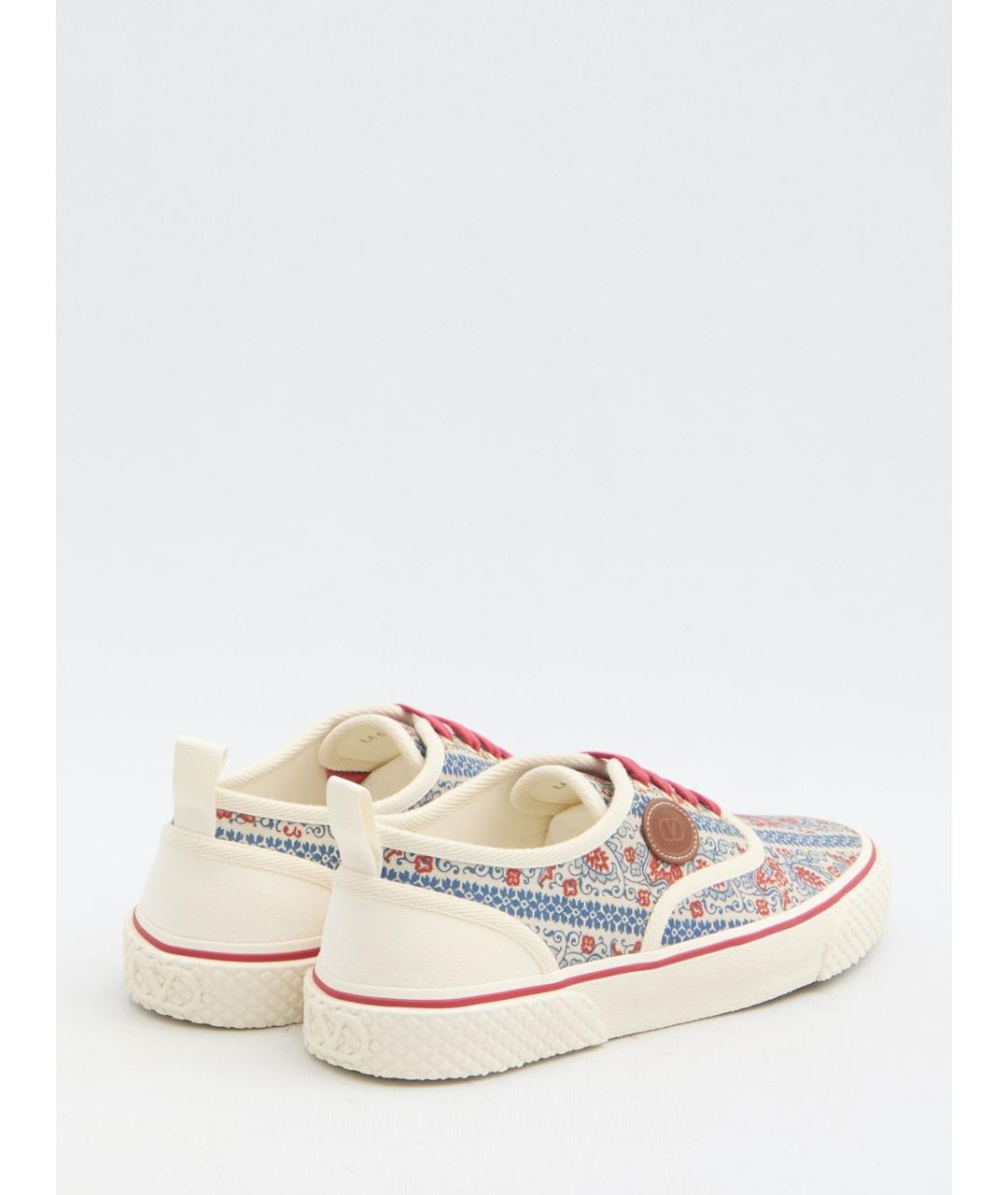 VALENTINO Мульти кожаные низкие кроссовки / кеды, фото 3