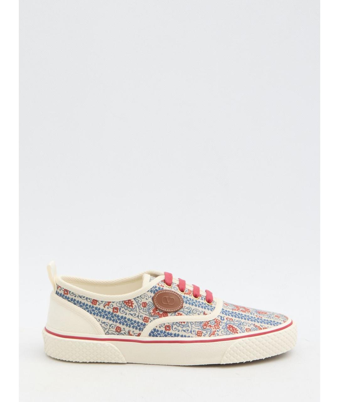 VALENTINO Мульти кожаные низкие кроссовки / кеды, фото 6