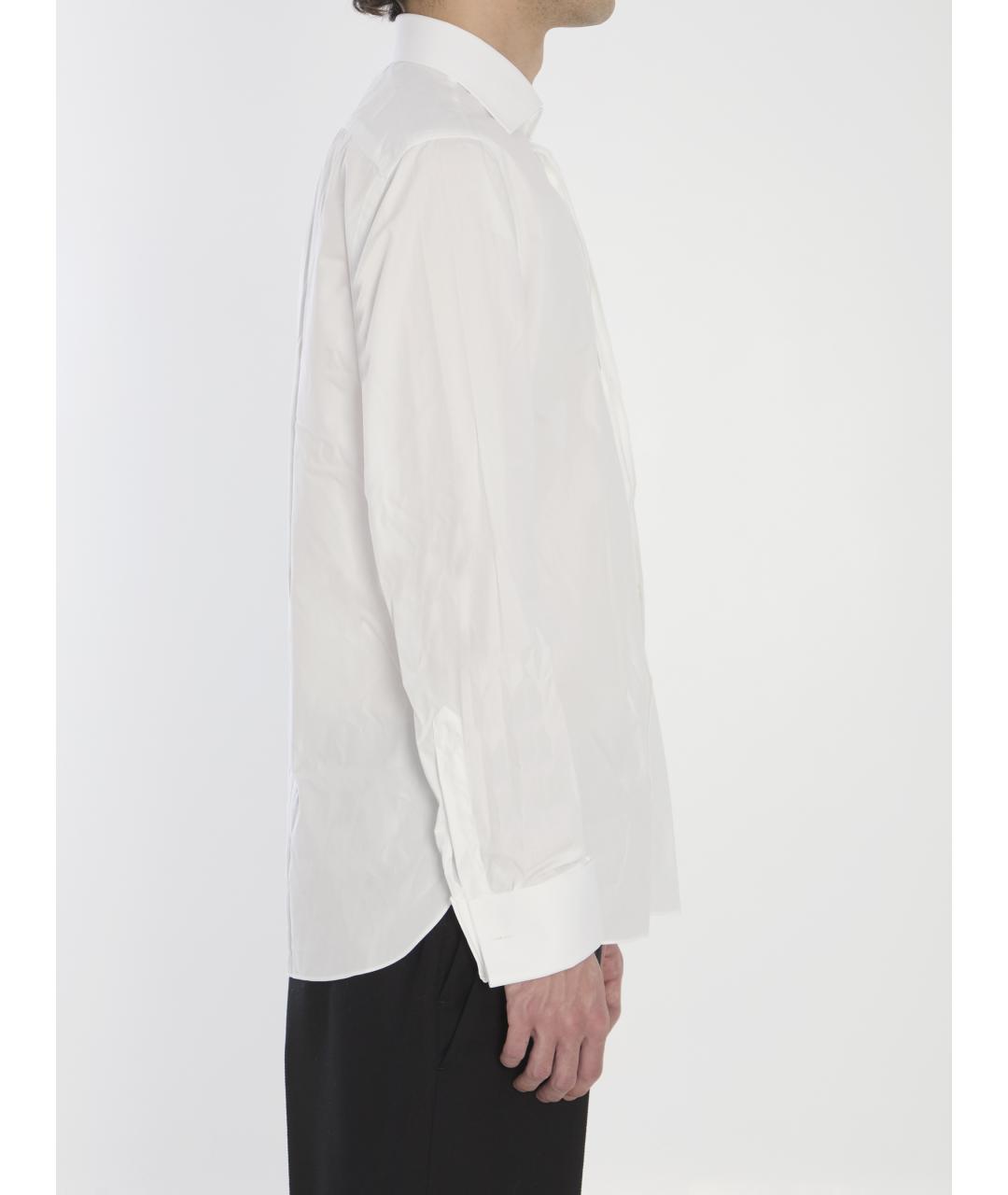 BORRIELLO Белая хлопковая классическая рубашка, фото 2