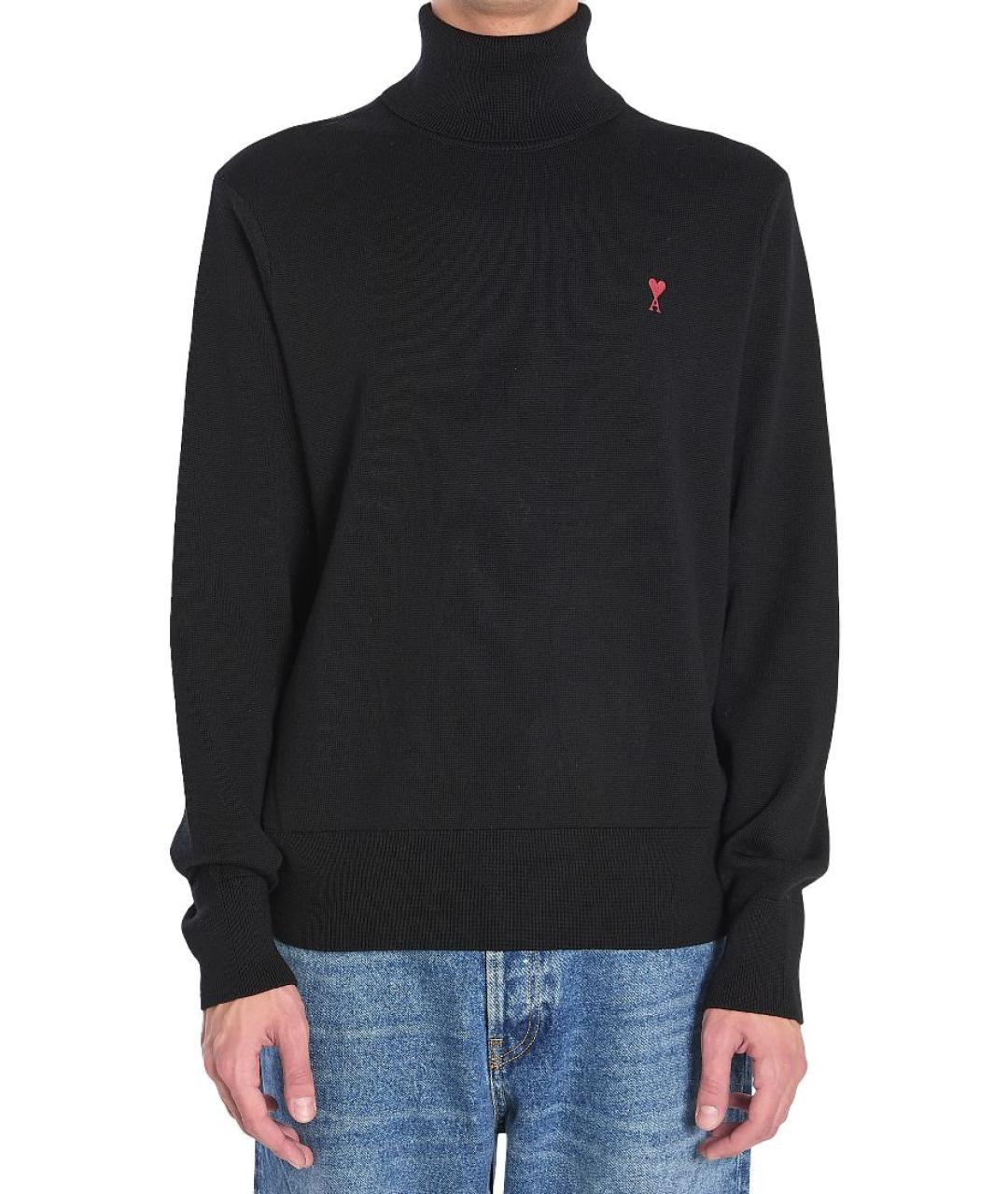 Ami Paris Антрацитовый шерстяной джемпер / свитер, фото 5