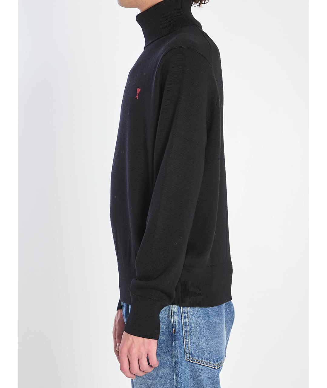 Ami Paris Антрацитовый шерстяной джемпер / свитер, фото 3