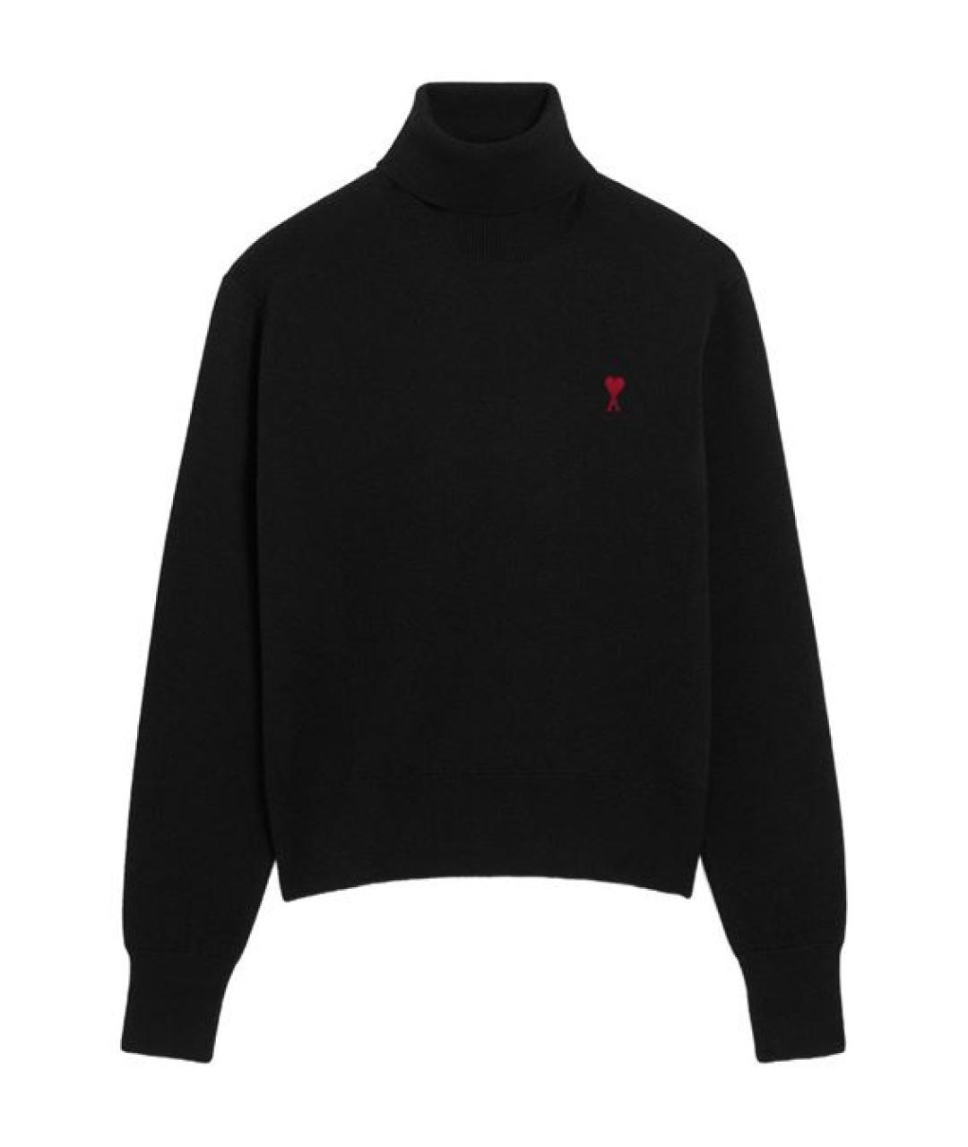 Ami Paris Антрацитовый шерстяной джемпер / свитер, фото 1