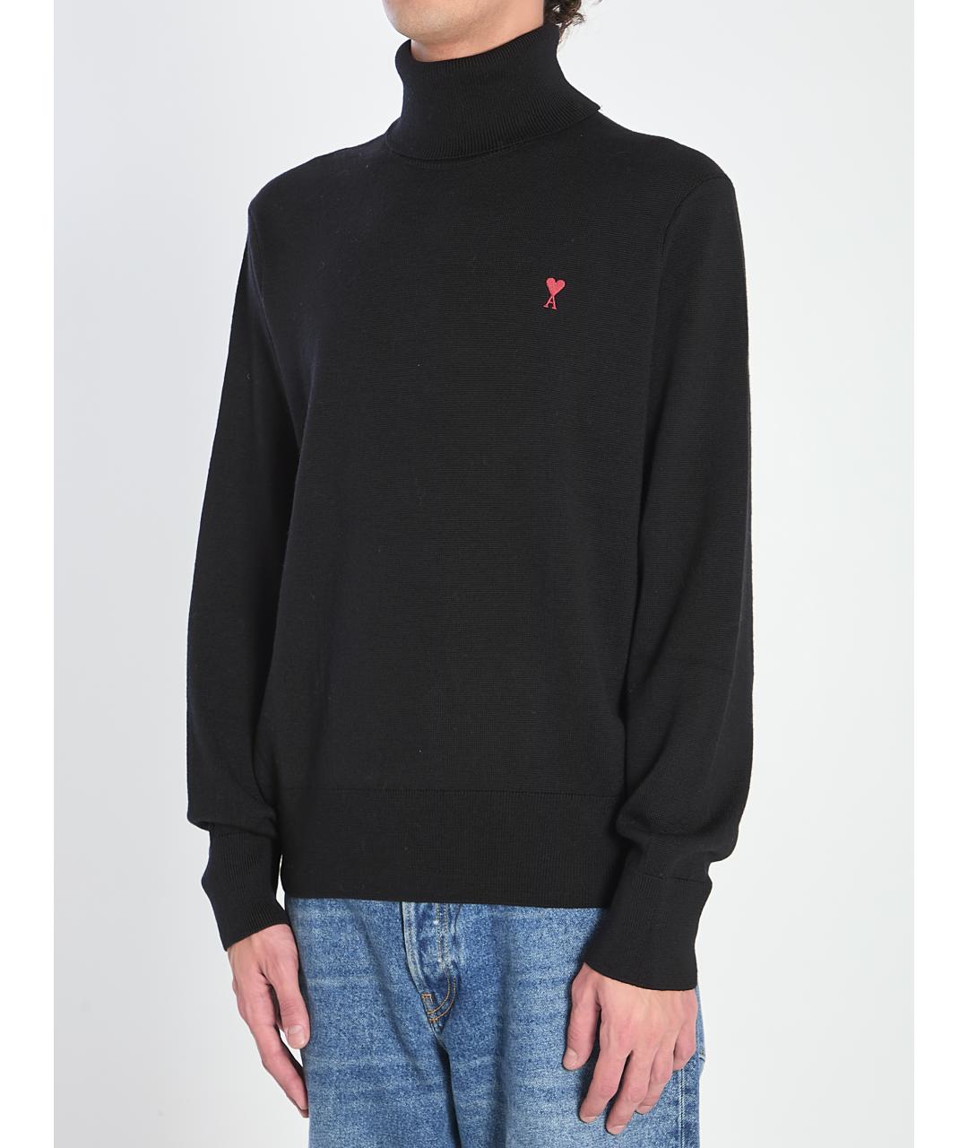 Ami Paris Антрацитовый шерстяной джемпер / свитер, фото 2