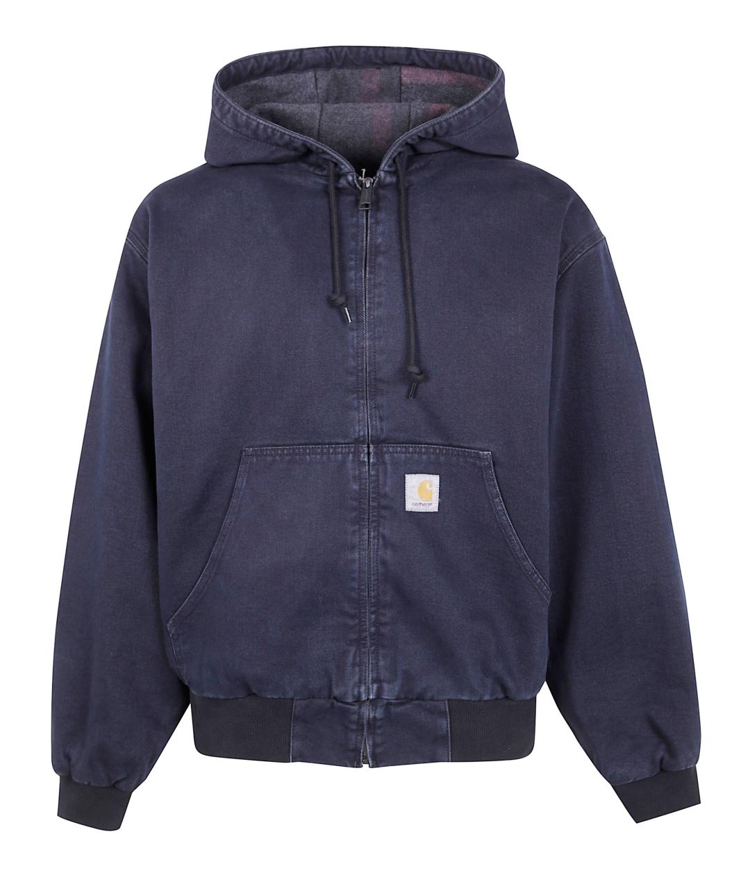 CARHARTT WIP Темно-синяя хлопковая куртка, фото 1