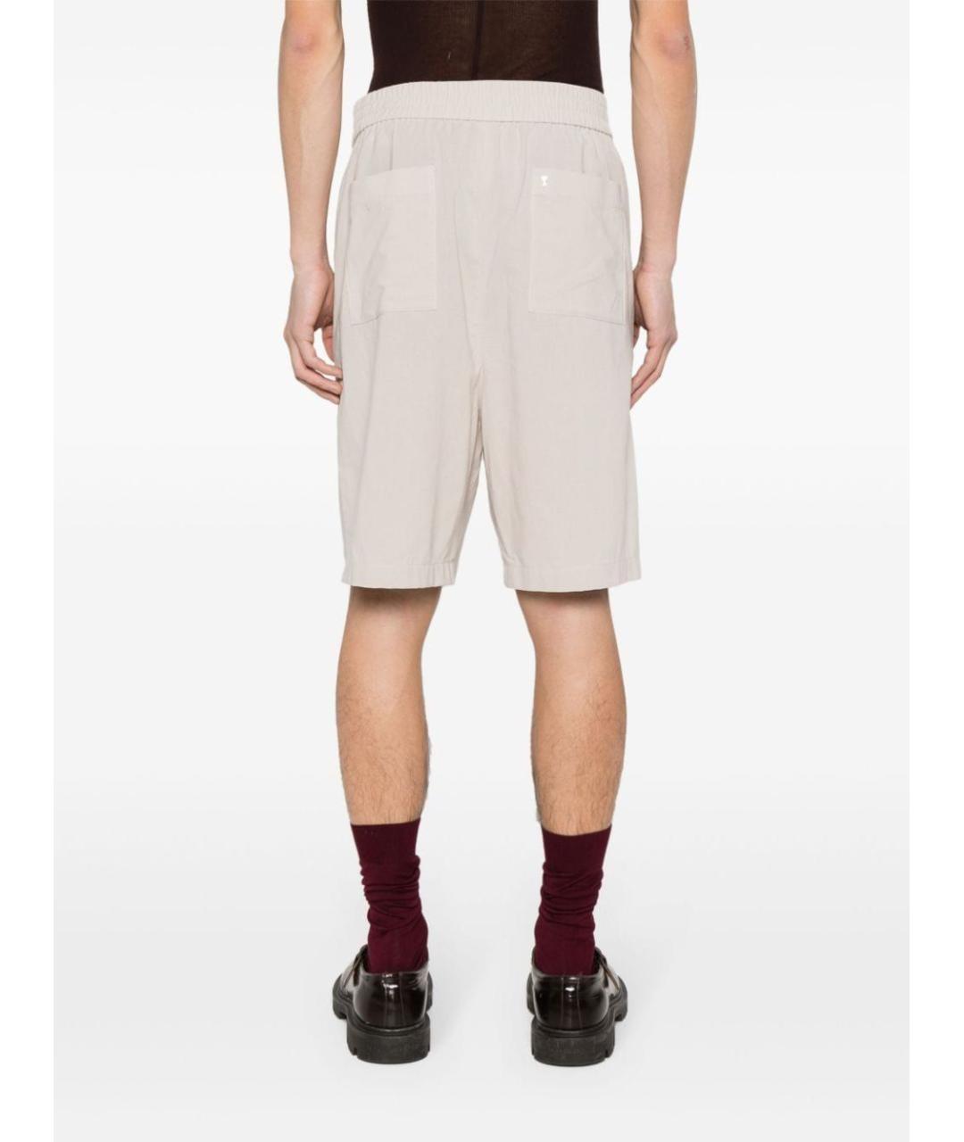 Ami Paris Коричневые хлопковые шорты, фото 4