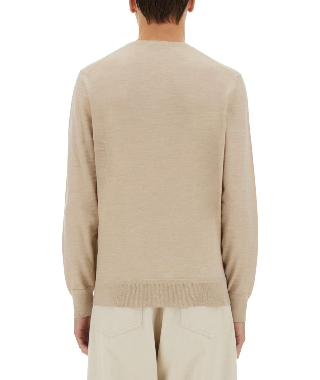 TOM FORD Бежевый шерстяной джемпер / свитер, фото 4