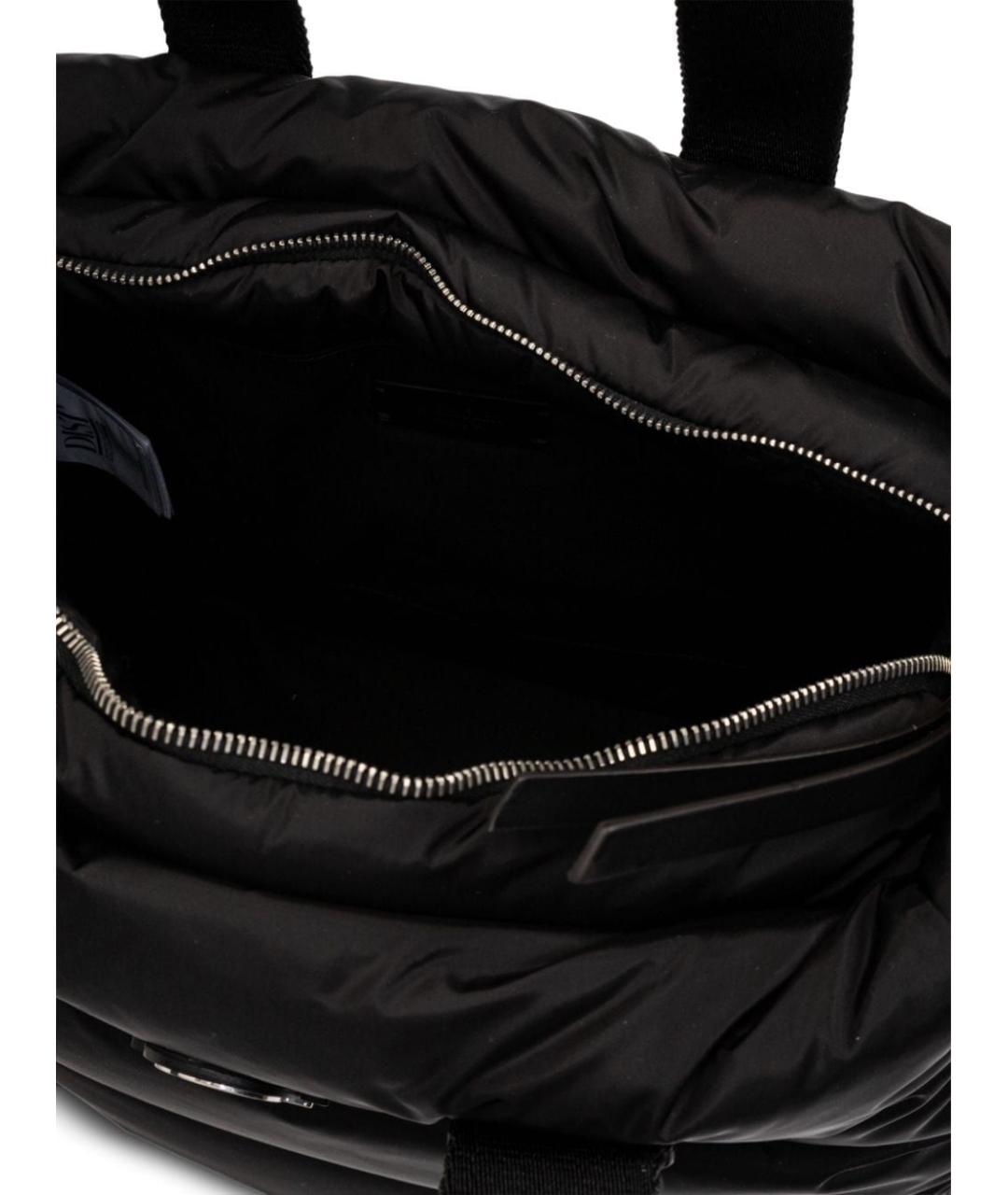 MONCLER Черная синтетическая сумка тоут, фото 2