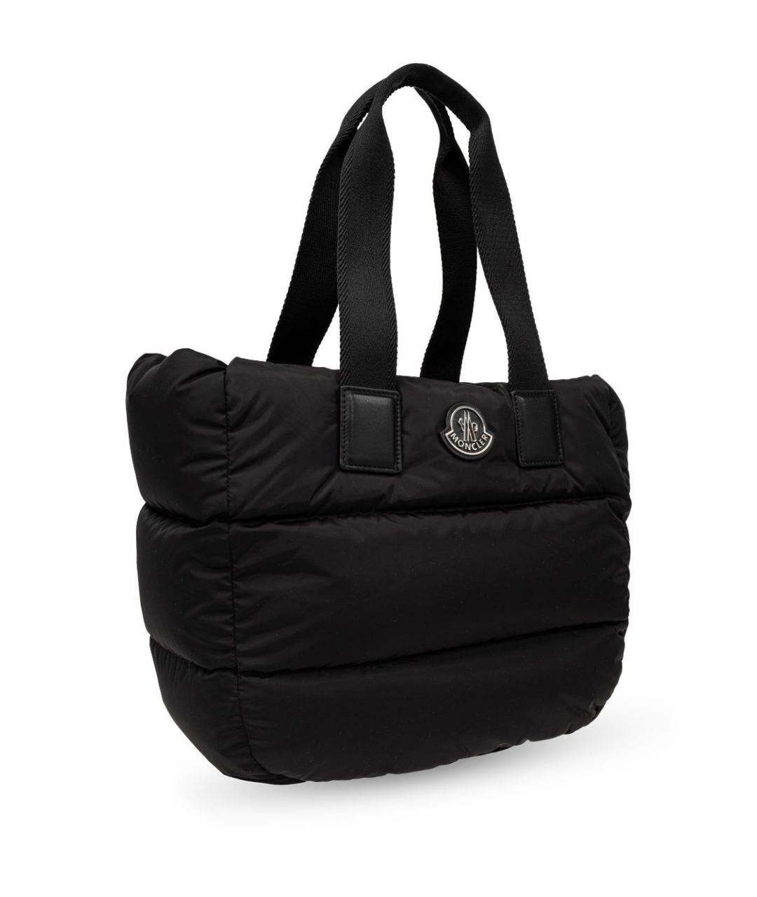 MONCLER Черная синтетическая сумка тоут, фото 1