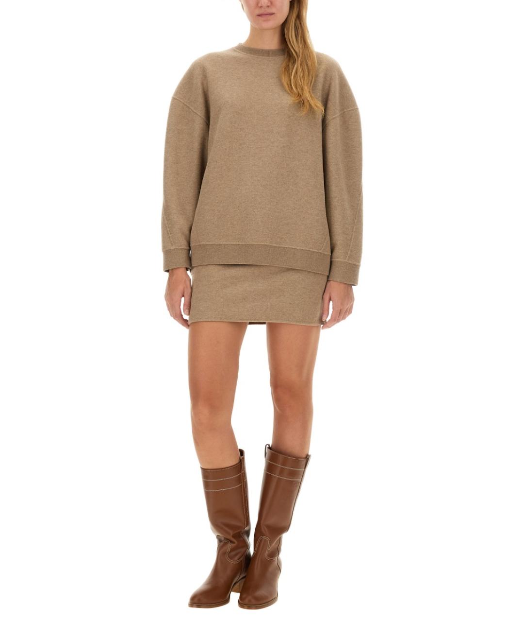 MAX MARA Бежевый кашемировый джемпер / свитер, фото 2