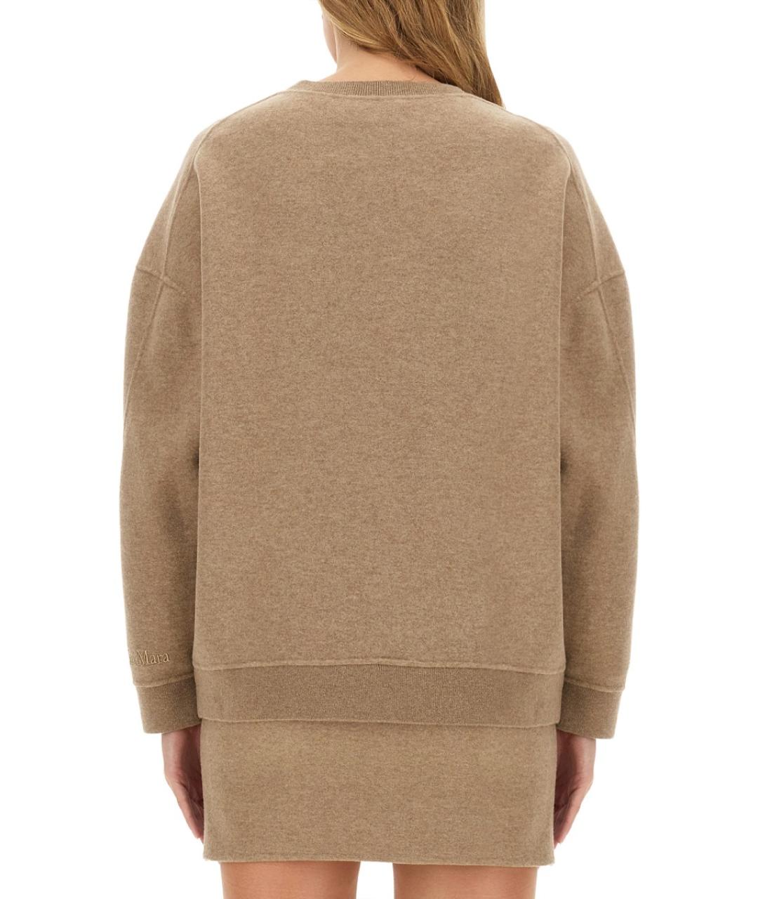 MAX MARA Бежевый кашемировый джемпер / свитер, фото 3