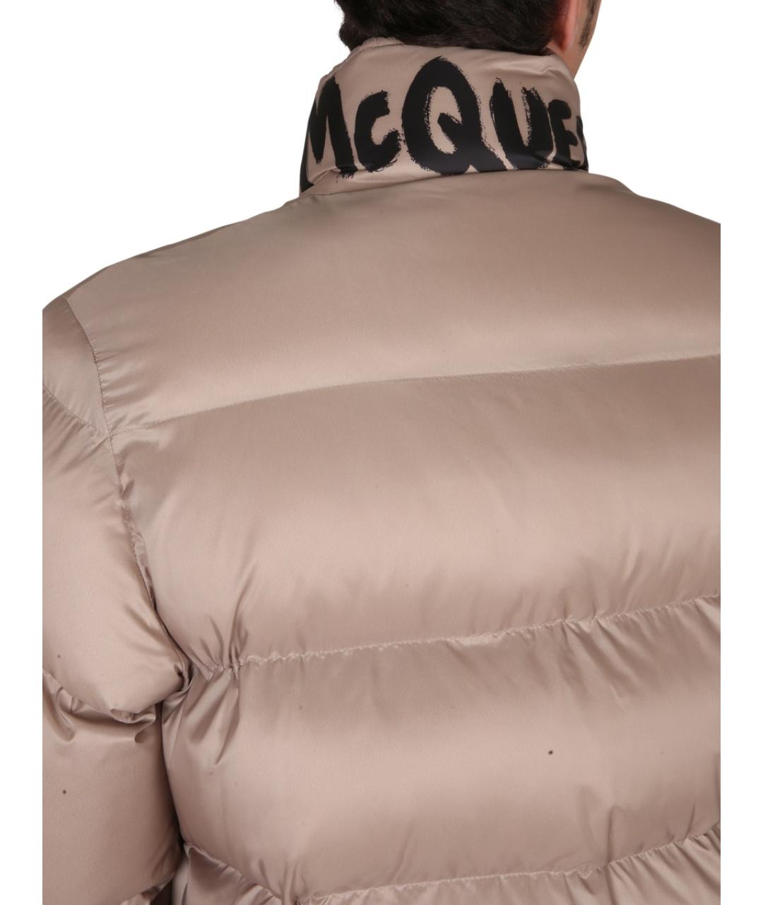 ALEXANDER MCQUEEN Бежевая полиэстеровая куртка, фото 5